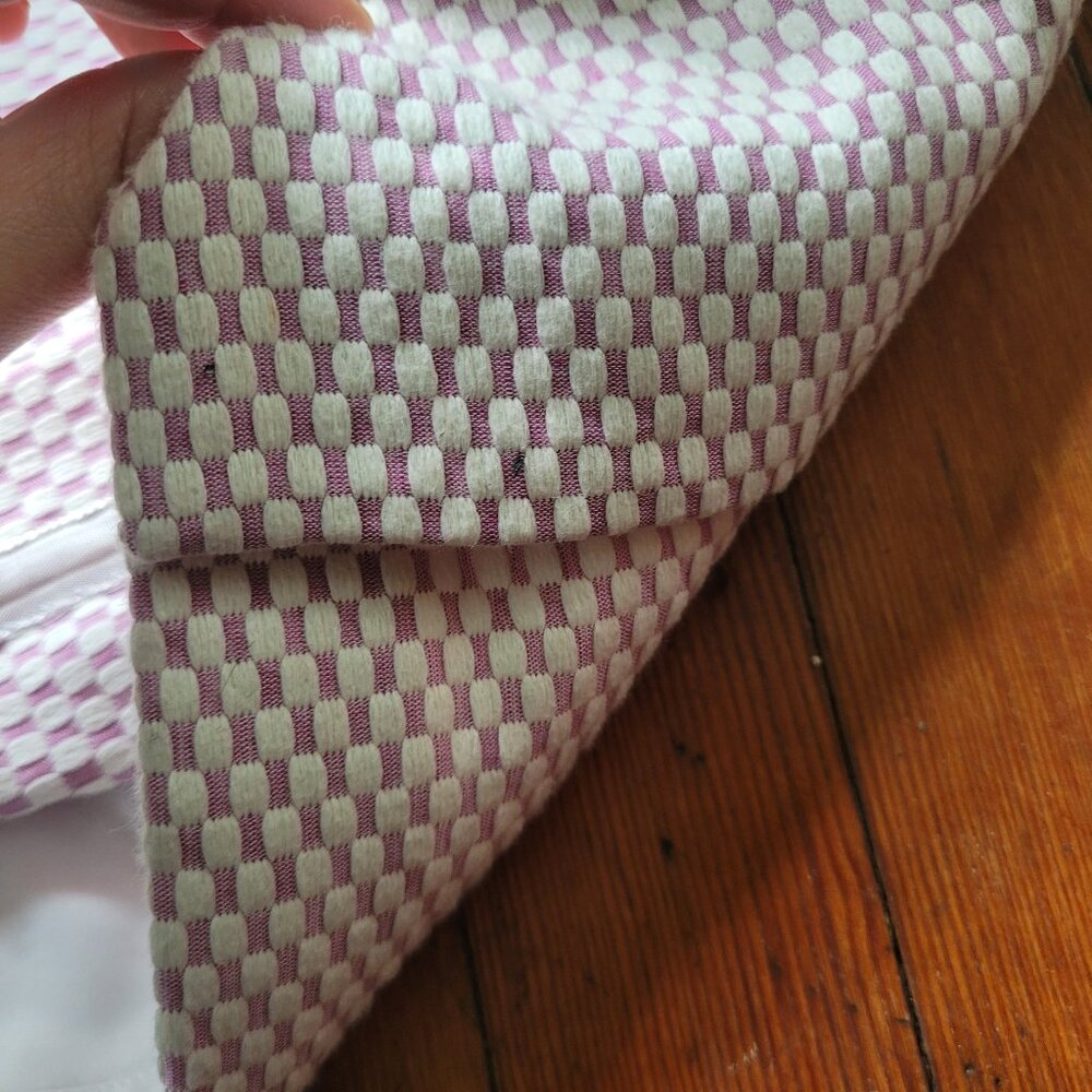 NWT Cotton-Linen Banana Republic Pink White Checkerboard Dress, sz 8 - Picture 11 of 13